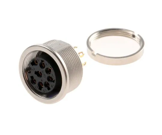 63-7615-13　Lumberg 8 Pole Din Socket Socket, DIN EN 60529, 60 V ac IP68　0304 08