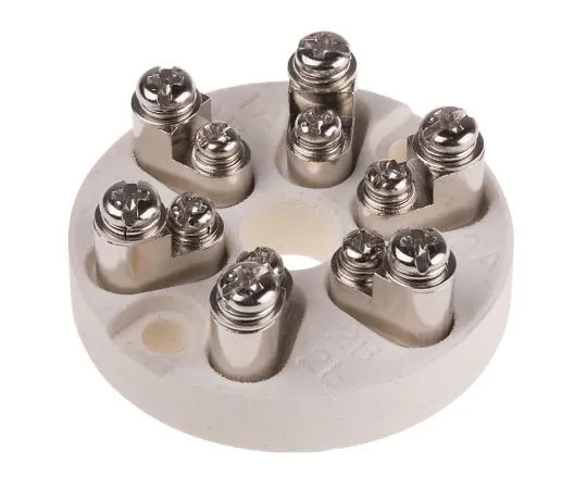 63-7555-59　RS PRO 6 Way Ceramic Terminal Block for *** with Terminal Block Head　455-3924