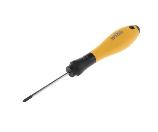 63-7720-01　Wiha Tools Phillips ESD Screwdriver PH0 Tip 60 mm Chrome Vanadium Molybdenum Steel　8184