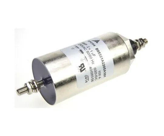 63-7589-51　Epcos B85321 Series 100A 250 V ac, 600 V dc 60Hz Screw Mount Feedthrough Capacitor, with Screw Terminals　B85321A2205A101