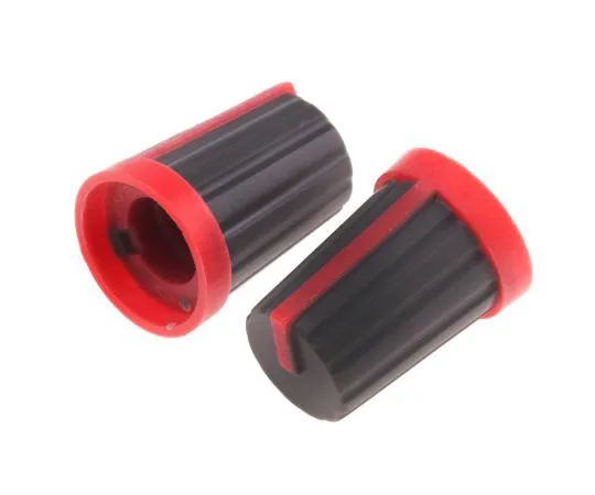 63-7564-10　RS Pro Potentiometer Knob, Push-On Type, 13mm Knob Diameter, Grey, Splined Shaft Type, 6mm Shaft　467-5866