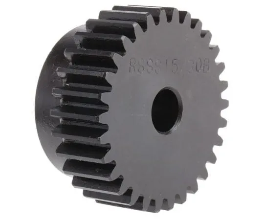 63-7607-04　RS PRO Steel 30 Teeth Spur Gear, 45mm Pitch Diam. , 38mm Hub Diam. , 10mm Bore Diam.　521-6468