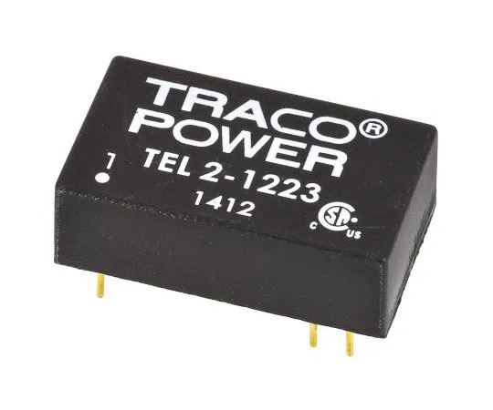63-7599-84　TRACOPOWER TEL 2 2W Isolated DC-DC Converter Through Hole, Voltage in 9 → 18 V dc, Voltage out ±15V dc　TEL 2-1223