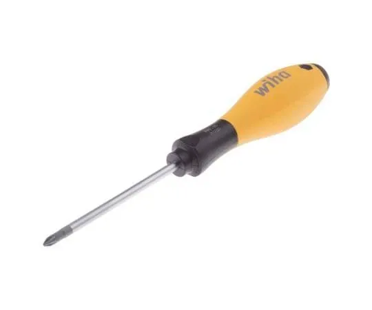 63-7719-98　Wiha Tools Phillips ESD Screwdriver PH1 Tip 80 mm Chrome Vanadium Molybdenum Steel　8185