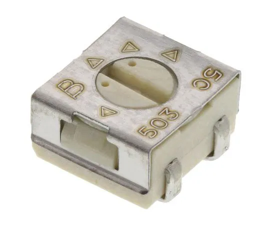 63-7698-70　50kΩ SMD Trimmer Potentiometer 0.25W Top Adjust Bourns 3314 Series　3314J-1-503E