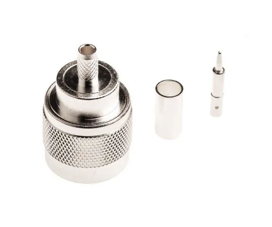 63-7567-24　TE Connectivity 50Ω Straight Cable Mount N Type Connector, Plug, Crimp Termination, 0 → 11GHz, RG141 A/U, RG58　1-1337416-0