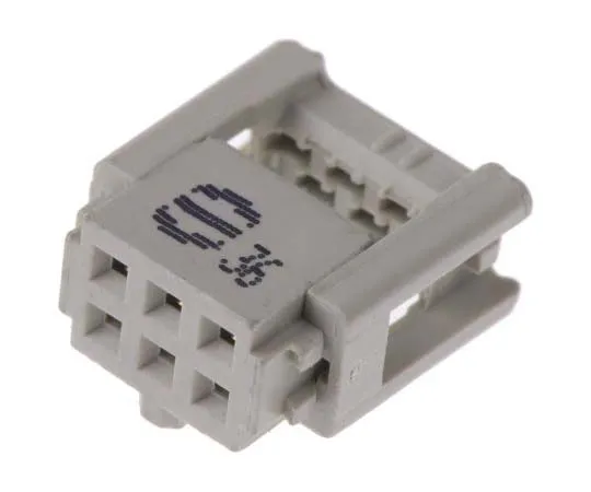 63-7703-65　Harting 6-Way IDC Connector Socket for Cable Mount, 2-Row　9185067813