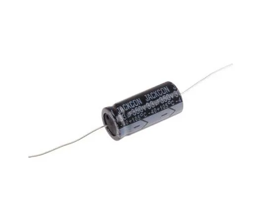 63-7728-06　RS PRO 33μF 350V dc Aluminium Electrolytic Capacitor, Through Hole 16 (Dia.) x 36mm +105°C 16mm 36mm　162-0720