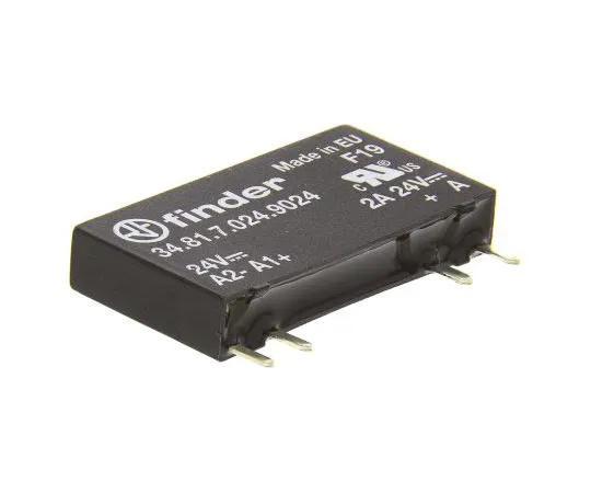 63-7557-02　Finder 6 A SPNO Solid State Relay, DC, PCB Mount, 24 V dc Maximum Load　34.81.7.024.9024