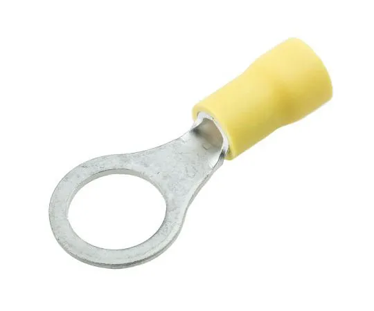 63-7696-15　JST FV Series Insulated Crimp Ring Terminal, M10 (3/8) Stud Size, 2.6mm² to 6.6mm² Wire Size, Yellow　FVWS5.5-10(LF)