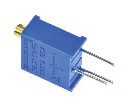 63-7608-34　5kΩ Through Hole Trimmer Potentiometer 0.5W Top Adjust Bourns 3296 Series　3296Y-1-502LF