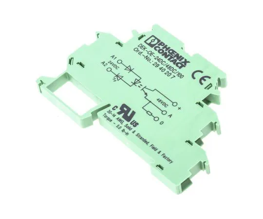 63-7614-91　Phoenix Contact Optocoupler, Max. Forward 24 V, Max. Input 7 mA DIN Rail Mounting Style　2940207