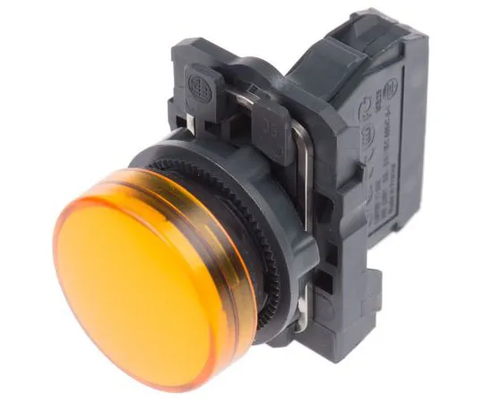 63-7632-98　Schneider Electric Harmony XB5 Orange LED Pilot Light, 22mm Cutout, IP66, IP67, 240 V ac　XB5AVM5