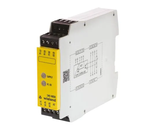 63-7603-80　Wieland SNO 4003 24 V ac/dc Safety Relay Dual Channel With 3 Safety Contacts　R1.188.0500.1
