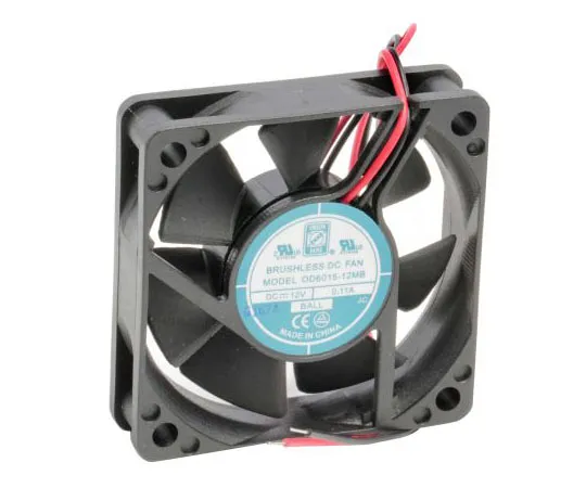 63-7622-89　RS PRO Axial Fan, 60 x 60 x 15mm, 14cfm, 1.3W, 12 V dc　541-4937