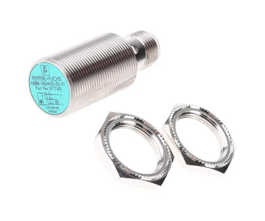63-7558-42　Pepperl + Fuchs Inductive Sensor 8 mm Detection, M18 x 1, PNP-NO, 45mm Length, 10 → 30 V dc supply voltage　NBB8-18GM30-E2-V1