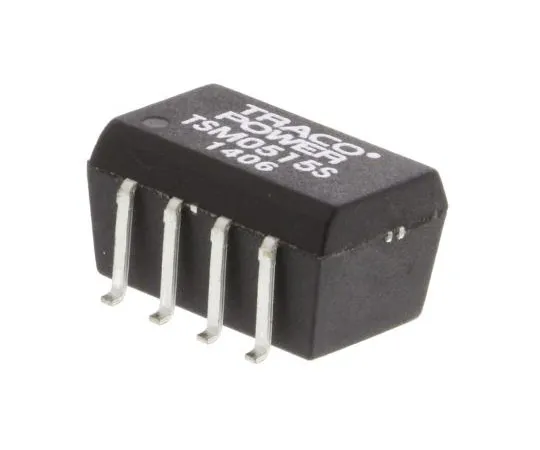 63-7599-40　TRACOPOWER TSM 1W Isolated DC-DC Converter Surface Mount, Voltage in 4.5 → 5.5 V dc, Voltage out 15V dc　TSM 0515S