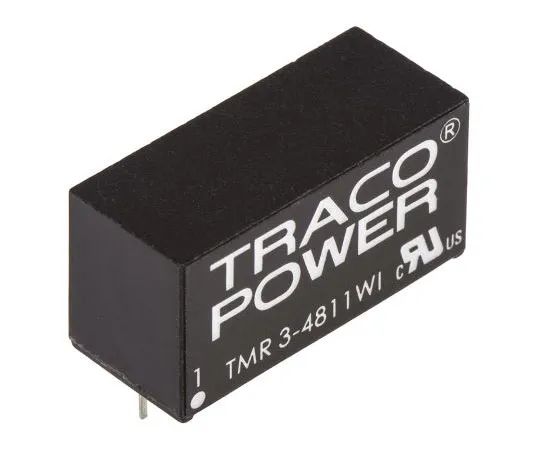 63-7658-15　TRACOPOWER TMR 3WI 3W Isolated DC-DC Converter Through Hole, Voltage in 18 → 75 V dc, Voltage out 5V dc　TMR 3-4811WI