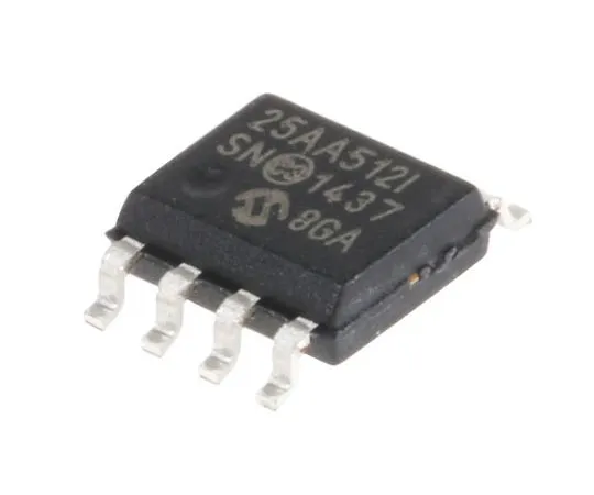 63-7695-15　Microchip, 512kbit Serial EEPROM Memory, 250ns 8-Pin SOIC SPI　25AA512-I/SN