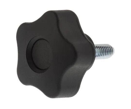 63-7550-79　Elesa Black Polymer Knob 69851, M6 x 16　69851