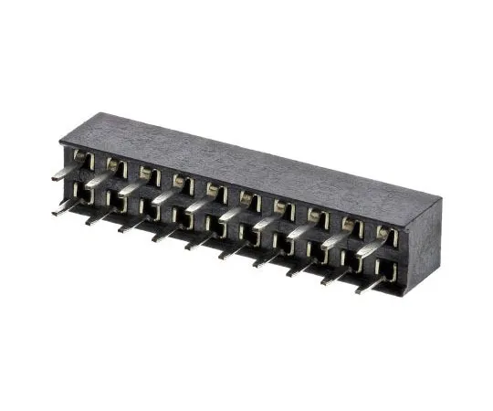 63-7629-91　HARWIN 2mm Pitch 20 Way 2 Row Straight PCB Socket, Through Hole, Solder Termination　M22-7141042