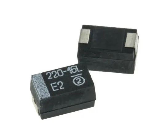 63-7690-69　Vishay Tantalum Capacitor 220μF 16V dc MnO2 Solid ±10% Tolerance TR3 Series　TR3E227K016C0100