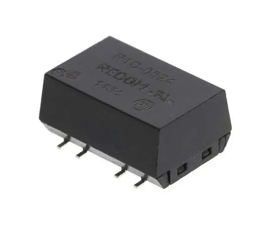 63-7722-96　Recom R1D 1W Isolated DC-DC Converter Surface Mount, Voltage in 4.5 → 5.5 V dc, Voltage out ±24V dc　R1D-0524