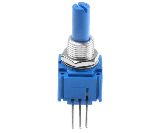 63-7701-84　Bourns 1 Gang Rotary Conductive Plastic Potentiometer with a 6.35 mm Dia. Shaft, 10kΩ, ±20%, 0.5W, Linear 91A1A-B28-B15L　91A1A-B28-B15L