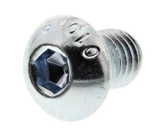 63-7577-19　RS PRO M8 x 12mm Hex Socket Button Screw Bright Zinc Plated Steel　483-9701