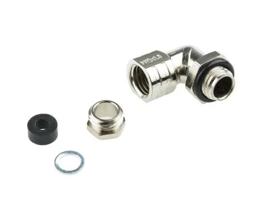 63-7654-95　Lapp Skindicht RWV-M M12 Cable Gland With Locknut, Nickel Plated Zinc, IP55　52107800 & 52103000