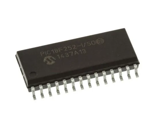 63-7563-63　Microchip PIC18F252-I/SO, 8bit PIC Microcontroller, 40MHz, 32 kB Flash, 28-Pin SOIC　PIC18F252-I/SO