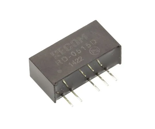 63-7673-59　Recom RD 2W Isolated DC-DC Converter Through Hole, Voltage in 4.5 → 5.5 V dc, Voltage out ±15V dc　RD-0515D