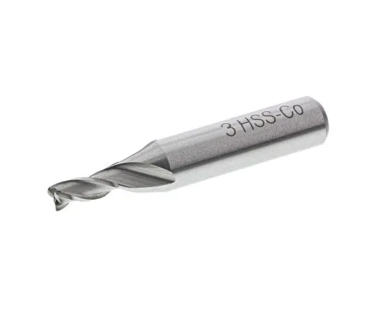63-7611-38　RS PRO 34 mm HSS End Mill, 7.5mm Cut Length, 3mm Cut Diameter, 3 Flutes　523-0559