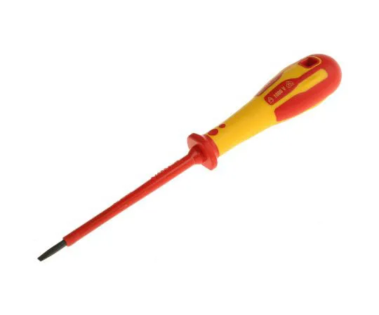 63-7694-95　CK, VDE 1000V Approved Slotted VDE Screwdriver 3.5 mm Tip 100 mm Chrome Vanadium Molybdenum Steel　T49144-035