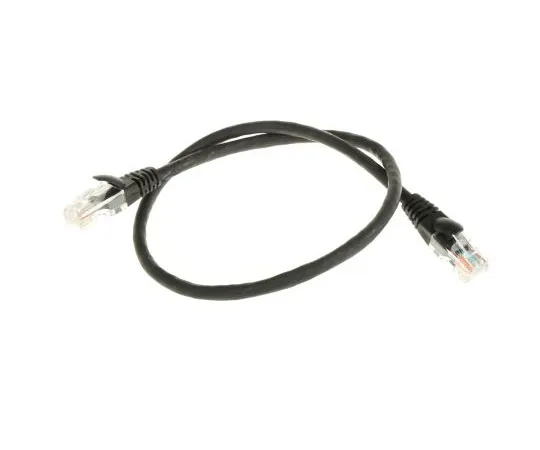 63-7653-34　RS Pro Black LSZH Cat5e Cable U/UTP, 500mm Male RJ45/Male RJ45　657-2062