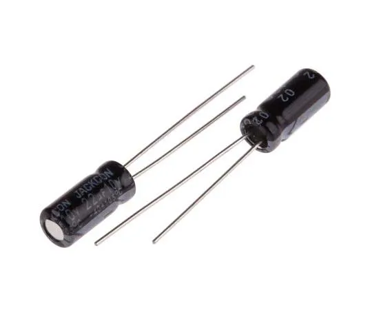 63-7736-29　RS PRO 22μF 10V dc Aluminium Capacitors, Through Hole 5 (Dia.) x 11mm +105°C 5mm 2mm 11mm　173-0254