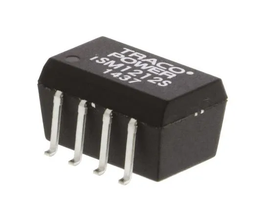 63-7599-43　TRACOPOWER TSM 1W Isolated DC-DC Converter Surface Mount, Voltage in 10.8 → 13.2 V dc, Voltage out 12V dc　TSM 1212S