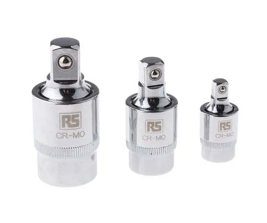 63-7733-45　RS Pro Socket Adapter 1/2 in, 1/4 in, 3/8 in Square Universal Adapter Set　710-0659