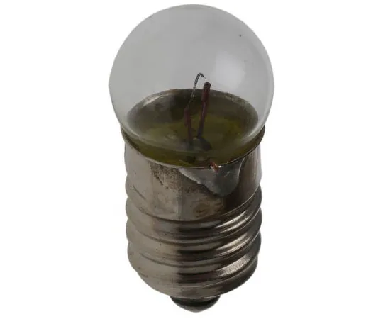63-7652-87　E10 Indicator Light, Clear, 6.5 V, 150 mA, 3000h　655-9081