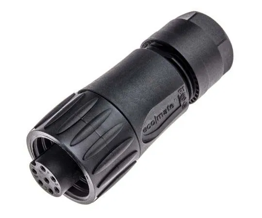 63-7705-13　Amphenol Eco-Mate Series Cable Mount Connector, 6 + PE contacts Socket　C016-10D006-010-12