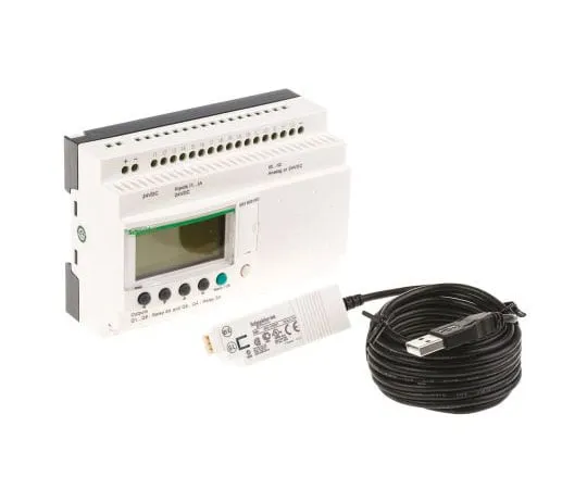 63-7565-39　Schneider Electric Zelio Logic 2 PLC CPU Computer Interface, 16 (Up → 16 Digital, Up → 6 Analogue) Inputs　SR3PACK2BD