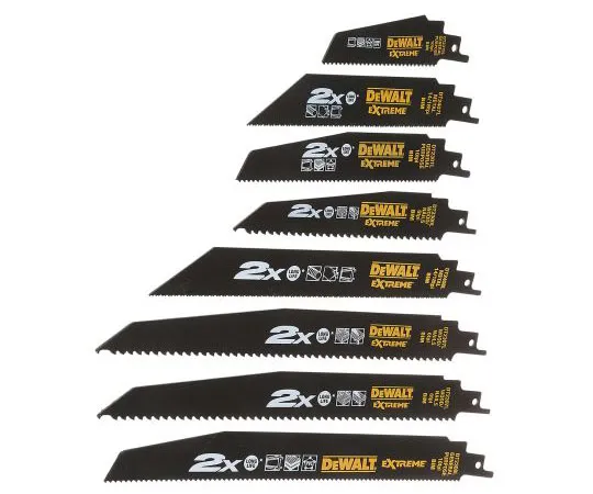 63-7675-63　DeWALT 228; 203; 152mm Cutting Length bimetal, Reciprocating Saw Blade, Pack of 12　DT2441L-QZ