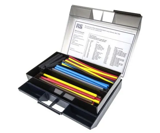 63-7581-02　TE Connectivity No Heat Shrink Tubing Kit 25.4mm Sleeve Dia. x Longueurs assorties Length, RNF-100 Series 2:1 Ratio　RNF-100-COL-KIT2