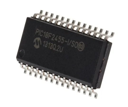 63-7644-48　Microchip PIC18F2455-I/SO, 8bit PIC Microcontroller, 48MHz, 24 kB, 256 B Flash, 28-Pin SOIC　PIC18F2455-I/SO