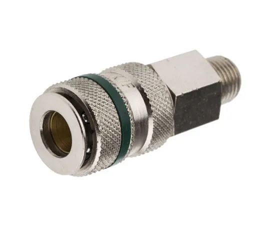 63-7662-18　RS PRO Pneumatic Quick Connect Coupling Brass, Steel 1/4 in Threaded　667-1695