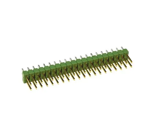 63-7666-42　TE Connectivity AMPMODU MOD II, 40 Way, 2 Row, Straight Pin Header　2-826632-0