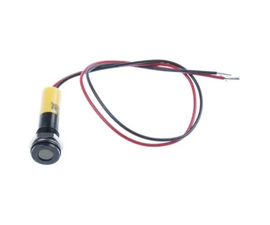 63-7709-06　RS PRO Yellow Indicator, 24 V dc, 8mm Mounting Hole Size, Lead Wires Termination, IP67　700-2006