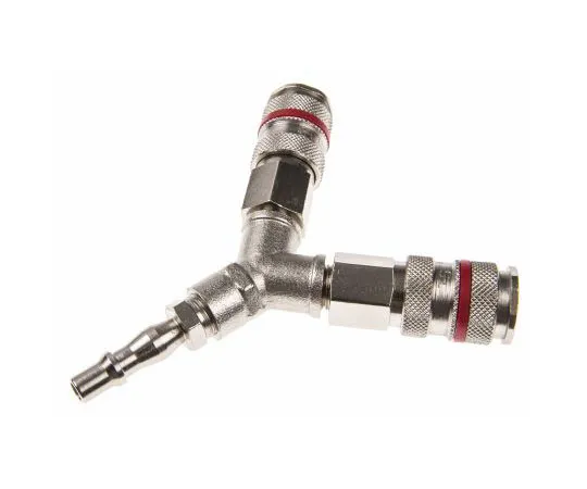 63-7662-23　RS PRO Brass Pneumatic Y Threaded-to-Tube Adapter, R 1/4 Male　667-1712