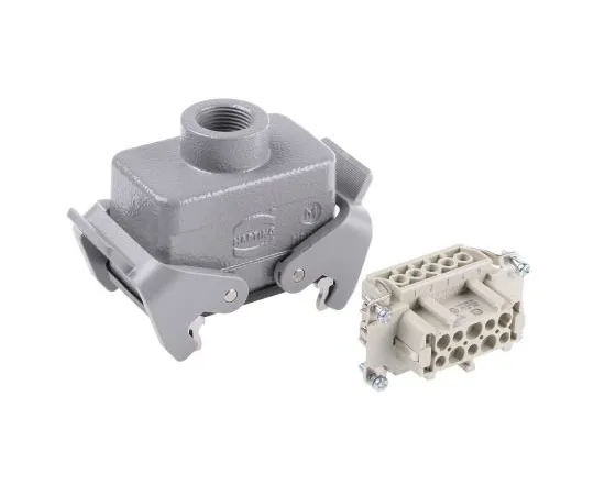 63-7584-21　Han E Series 10 Way Female 16A Connector Kit, includes Hood, Insert　09330102701+19300101730
