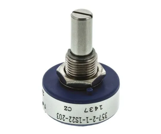 63-7560-43　Vishay 1 Gang Rotary Conductive Plastic Potentiometer with a 6.35 mm Dia. Shaft, 20kΩ, ±20%, 1W, Linear　357B2203MAB251S22